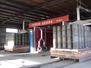 年產(chǎn)8萬噸煉鋼海綿鐵隧道窯全自動(dòng)（連鎖）生產(chǎn)線